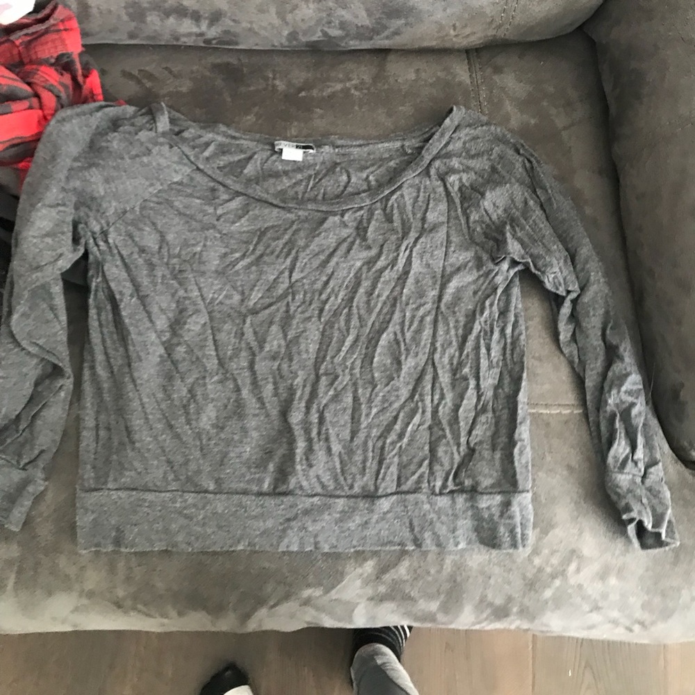 Mid sleeve crop top